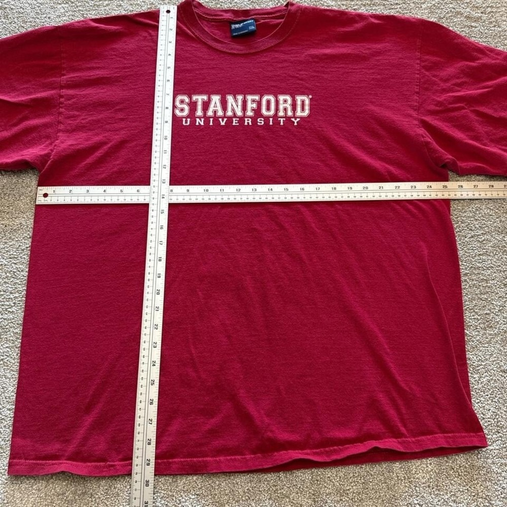 Vintage MV Sports Stanford University T-Shirt 2X Red College Tee - Picture 4 of 5